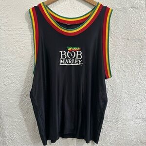 Vintage Bob Marley & the Wailers Jersey Mens 2XL Black Rastafarian Jamaican Rare